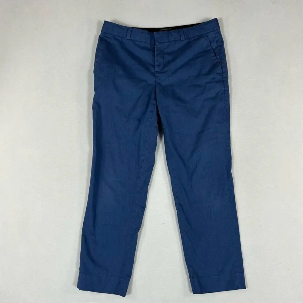Banana Republic Blue Avery Ponte Pants Women’s 4 Ankle Slim Straight Mid Rise - Picture 1 of 12